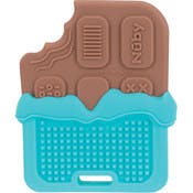 Nuby Chocolate Bar Teethers - 3M+, Silicone