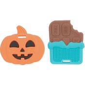 Nuby Pumpkin & Chocolate Bar Teethers - 3M+, 2 Pack