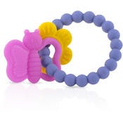 Nuby Chewy Charms Silicone Teethers - 100% Silicone, 3M+