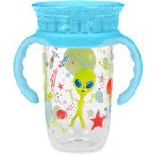Nuby 2 Stage Tumblers - 10 oz, Light Blue, Space