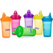 Nuby No Spill Hard Spout Cups - 9 oz, 5 Colors