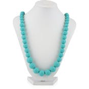 Nuby Round Beads Teething Necklaces - Aqua, 29.5"