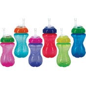 Nuby No-Spill Cups - Flexi Straw, Colors Vary