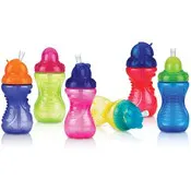 Nuby No-Spill Cups - Assorted Colors, 10 oz