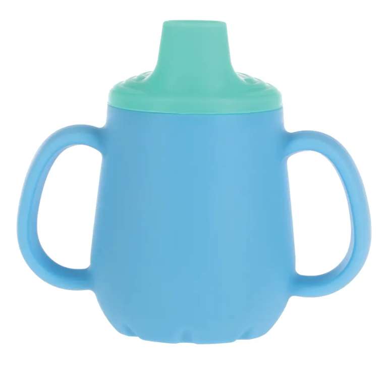 Nuby First Open Training Cups - Blue, 2oz, 6+ Months