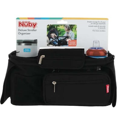 Nuby Deluxe Stroller Organizer Bags - with Removeable Zipper Pouch