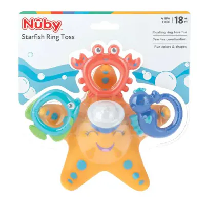 Starfish Ring Toss Bath Toy - 4 Piece Set