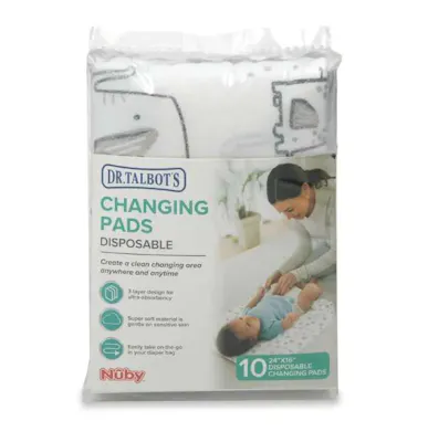 Disposable Changing Pads - 10 Pack