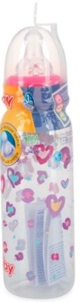 thumbnail image 2 of Nuby Anti-Colic Infant Bottle 3-Pack – 6oz/180ml, Wide Neck, Slow Flow Silicone Nipple, BPA-Free 2 of 4