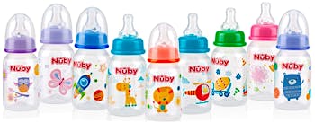  Nuby Tritan Wide Neck Non-Drip Bottles with Anti