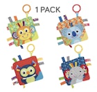 Nuby Teething Blankies -  Owl, Koala, Monkey, Elephant Shapes image number null