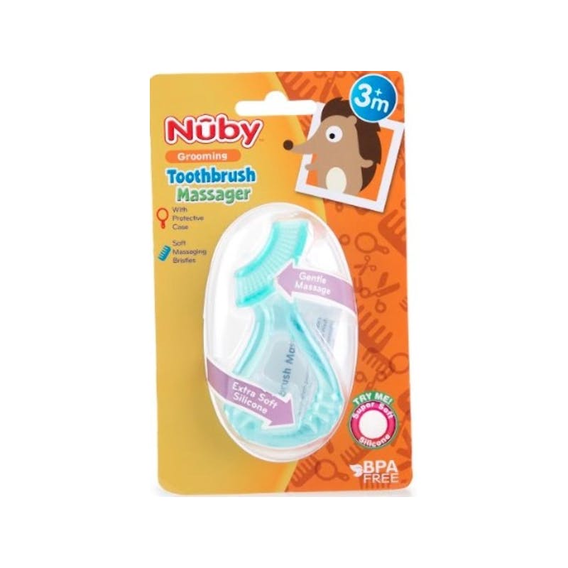 Nuby™ Baby Gum Massager - Assorted Colors  0M+  Silicone