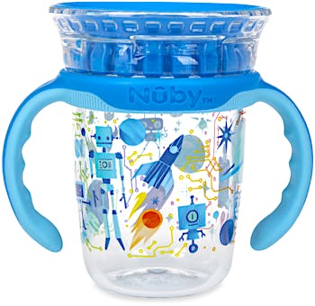 Re-Play Baby Sippy Cups for Toddlers 2pk Soft Spout Sippy Cup Ice Blue Mint