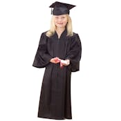 Black Graduation Cap and Gown Set - Child Size