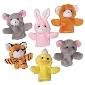 Plush Animal Finger Puppets - Assorted, 4"