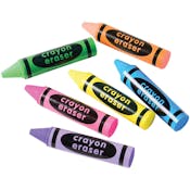 Crayon Shaped Erasers - Assorted