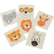 Zoo Animal Temporary Tattoos - Assorted