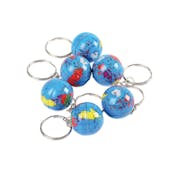 Metal Globe Keychains