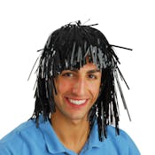 Tinsel Foil Wigs - Black