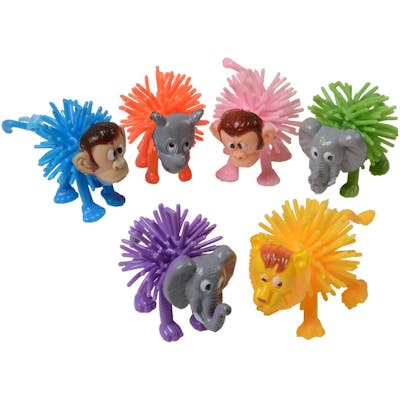 Wild Animal Wooly Balls, Assorted - 2"