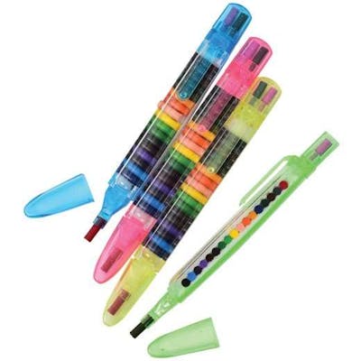 Glitter Stacking Point Crayon - Multicolor