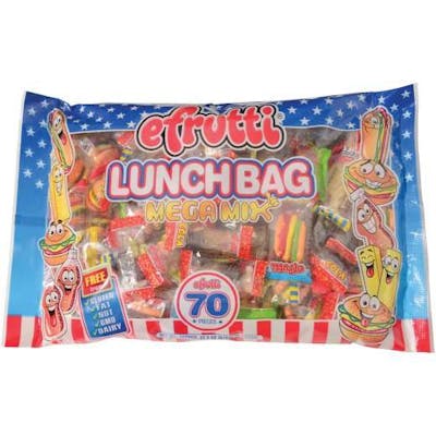 efrutti Lunch Bag Megamix Gummies - Assorted, 20.4 oz