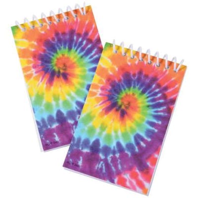 Tie Dye Notebooks, 8 Pack