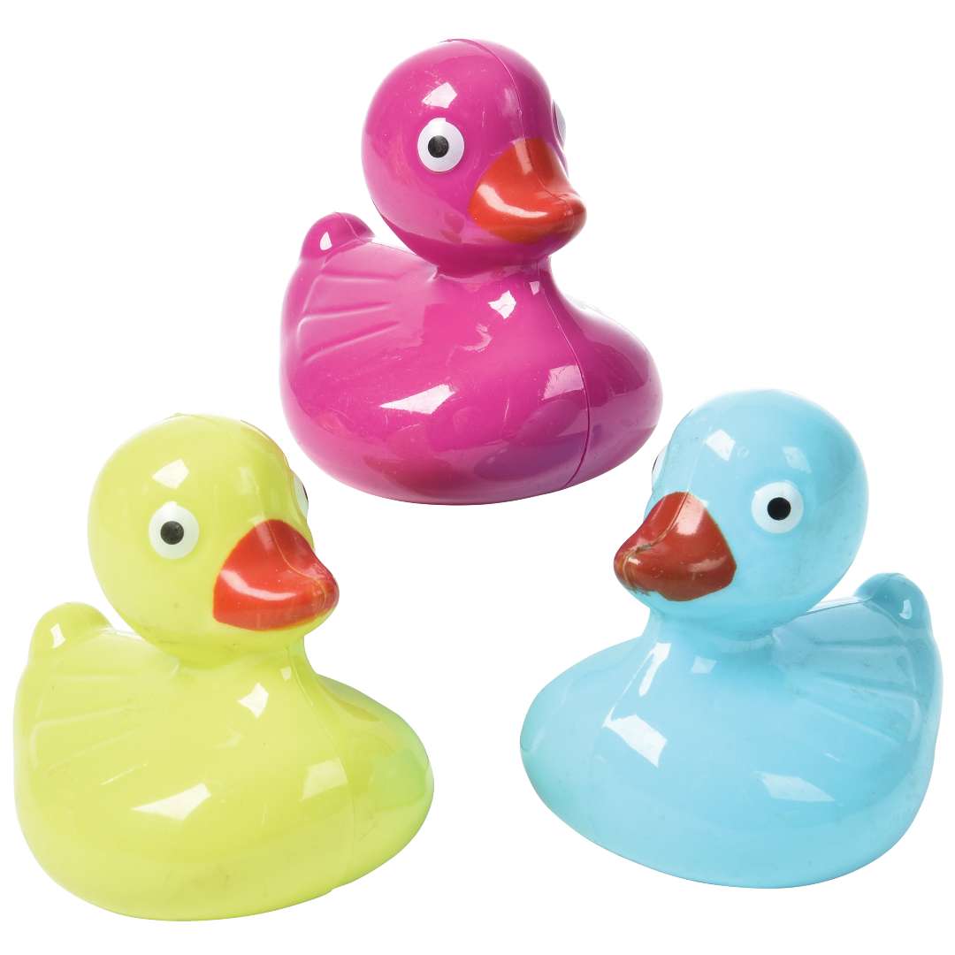 Wholesale Floating Duck Toys - 3 Colors, Plastic, 3