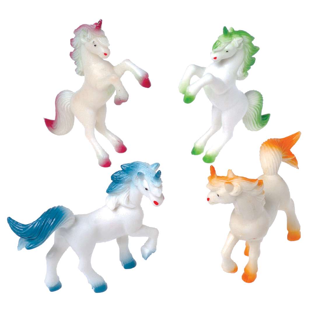 Wholesale Mini Plastic Unicorns - 96 Count, 4