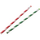 Candy Cane Stripe Pencils - Red/Green image number null