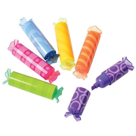 Wrapped Candy Highlighters (One Dozen)