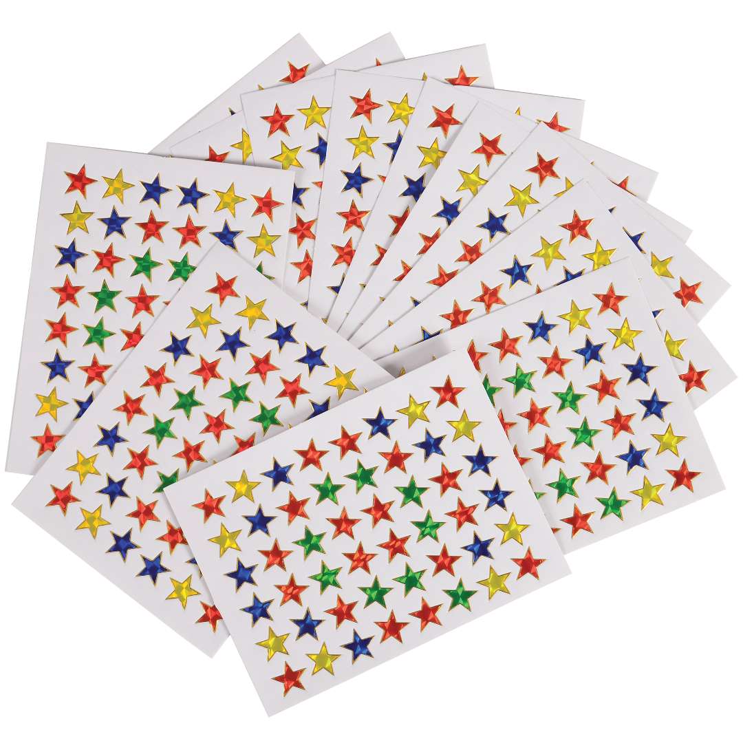 Bulk Star Sticker Packs - Multicolored