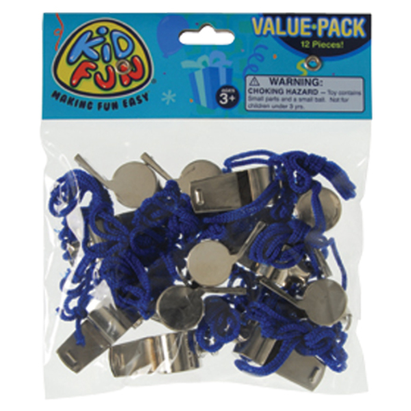 Bulk Whistles with Lanyards Metal