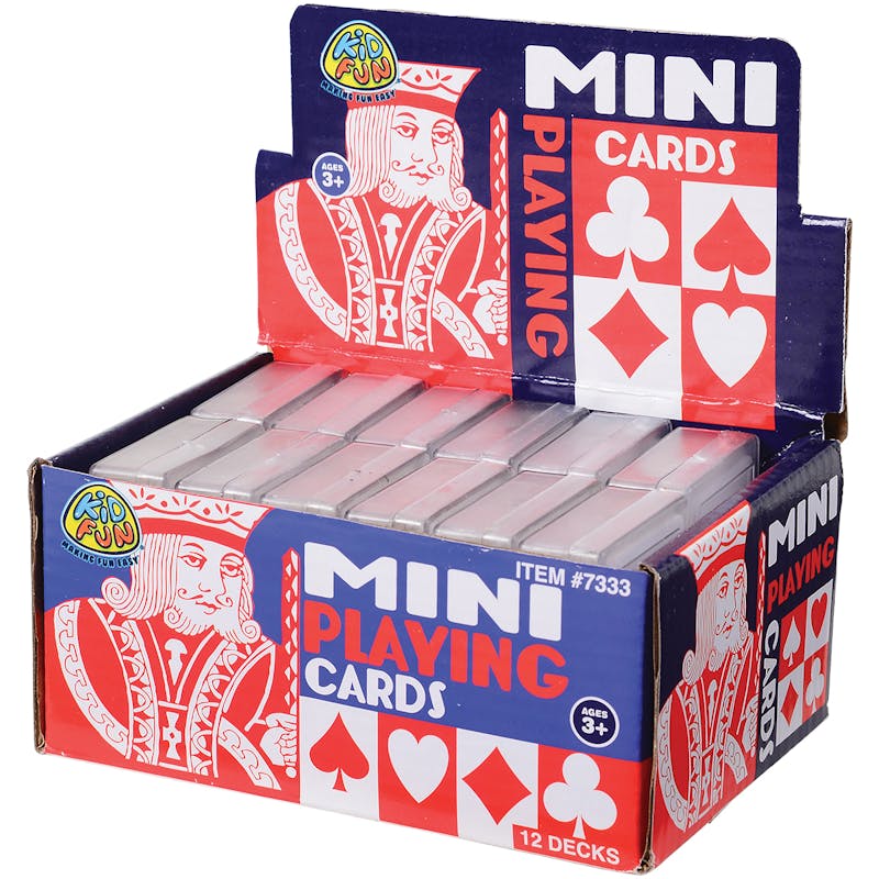 Mini Playing Cards in Plastic Case