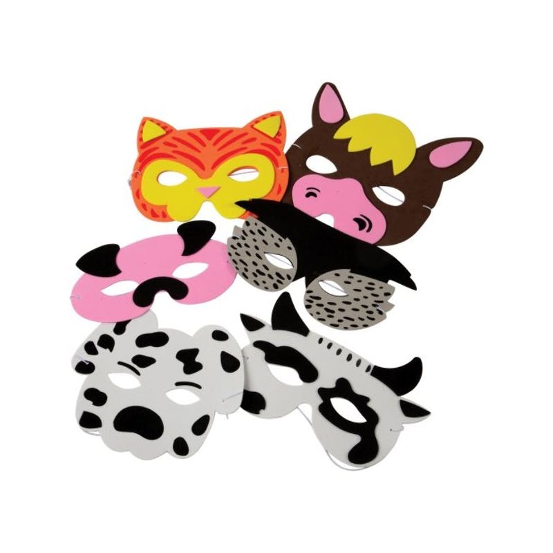 Farm Animal Foam Masks