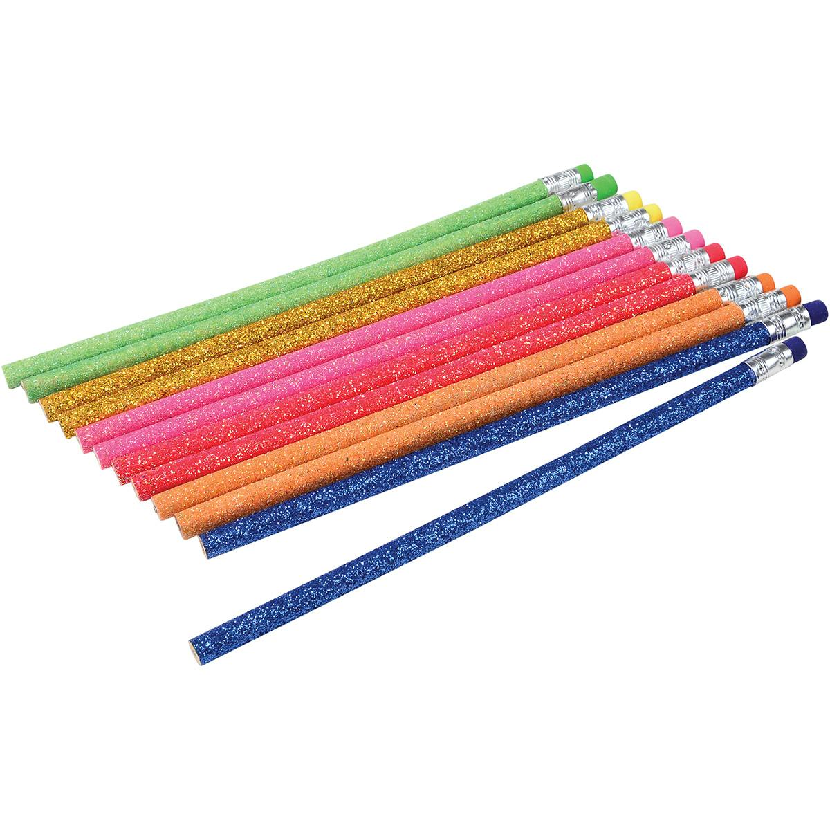 Wholesale Glitter Pencils (SKU 1777954) DollarDays
