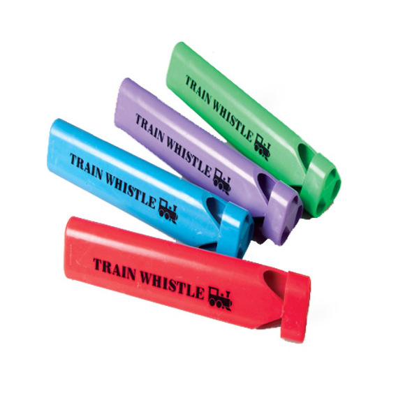 Wholesale Toy Train Whistles Assorted Colors, Ages 3+