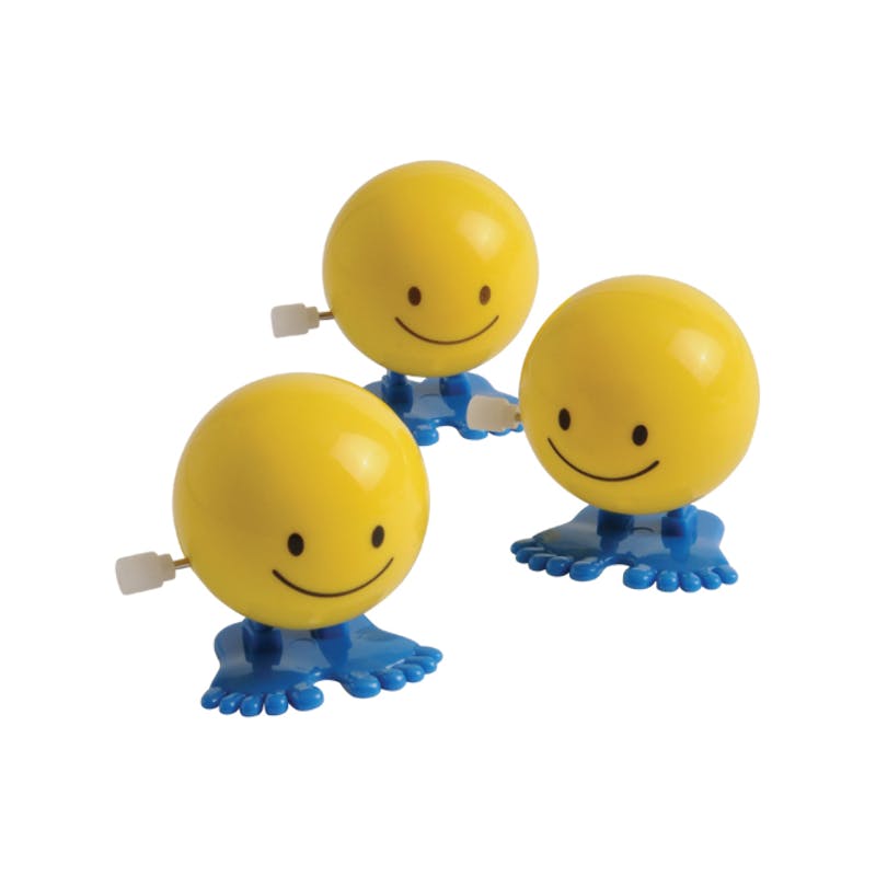 Wind Up Hopping Smiley Faces