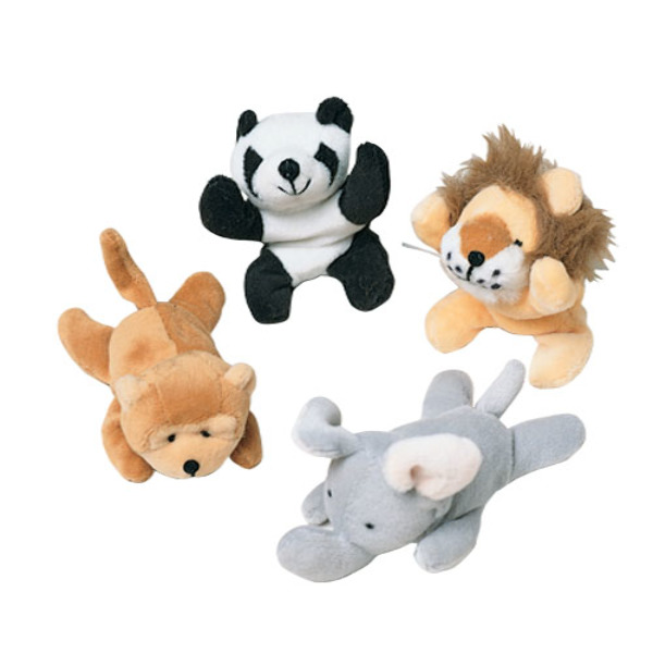 Bulk Mini Bean Bag Plush Toys - 4 Assorted Animals