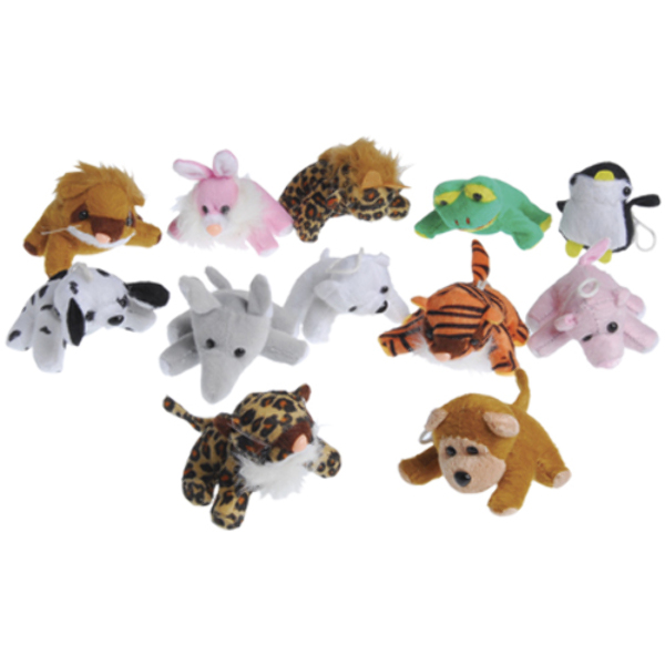 tiny stuffed animals with velcro hands