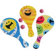 Smiley Face Paddle Balls - Assorted