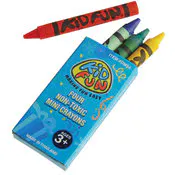 Mini Crayons, Assorted, 4 Pack