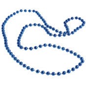 Metallic Bead Necklaces - Blue
