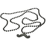 Moustache Bead Necklaces - Black