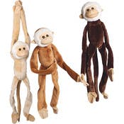 Jumbo Hanging Monkey Plush Toy - Assorted, 25"