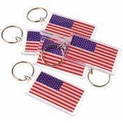 American Flag Keychains
