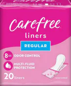 Carefree Regular Liners - 20 Count