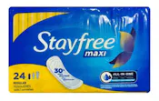 Stayfree Maxi Pads - Regular, 24 Pack