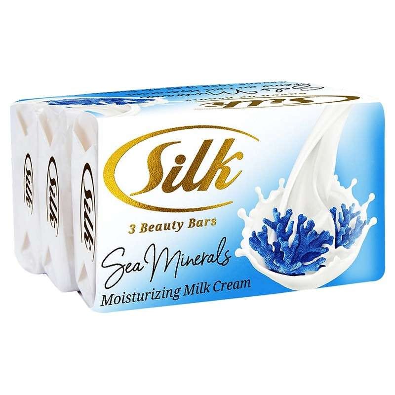 Silk Beauty Bar Soap - 3 Pack, Sea Minerals