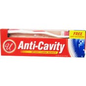 Anti Cavity Toothpaste - Toothbrush Included, 6.4 oz